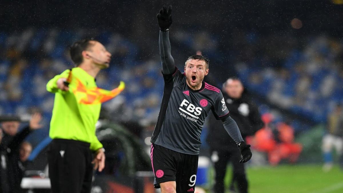 Leicester striker Jamie Vardy